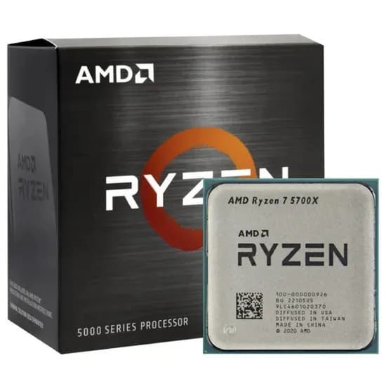 Processador AMD Ryzen 7 5700X AM4 3.4GHZ 36MB Sem Cooler