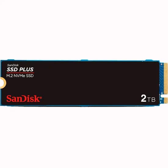 SSD Interno Sandisk M.2 Nvme 2TB Plus Gen 3.0 - SDSSDA3N-2T00-G26