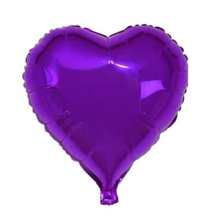 Balao para Festas Coracao Grande Lilas