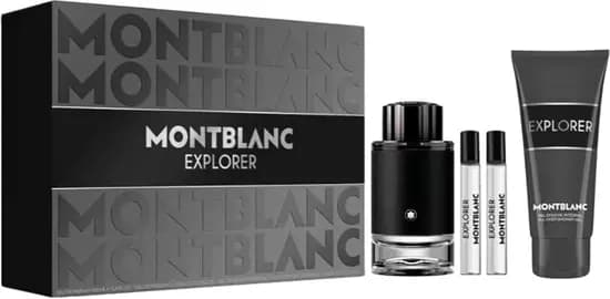Kit Perfume Montblanc Explorer Edp 100ML + 2 X 7,5ML + Shower Gel 100ML - Masculino