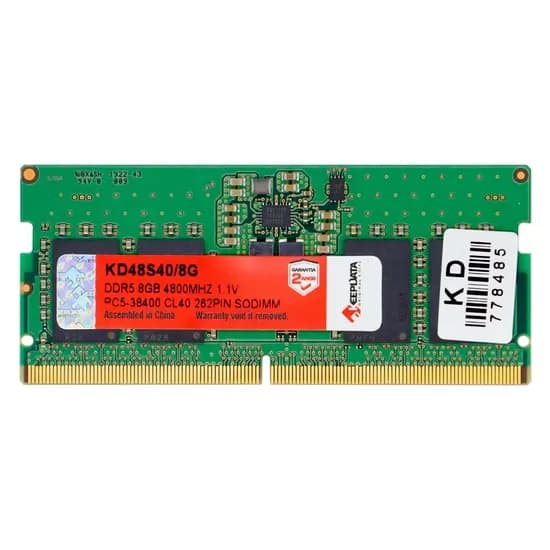 Memória Ram Keepdata 8GB DDR5 4800MT/s para Notebook - KD48S40/8G