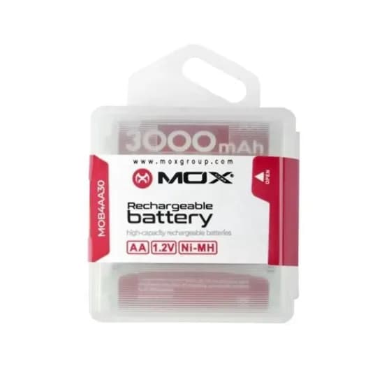 Pilha Mox Recarregável AA / 3000MAH / 4 Unidades