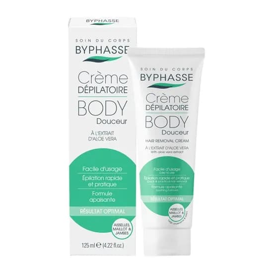 Creme Depilatório Byphasse com Aloe Vera 125ML