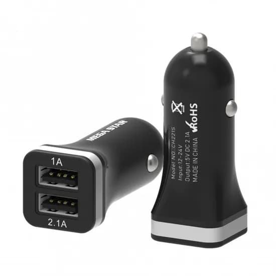 Carregador 12V Megastar CH221 - 2 USB