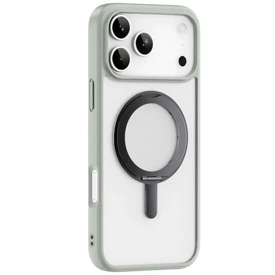 Capa Magnética À Prova de Choque Devia para iPhone 17 Pro - Cinza Titânio