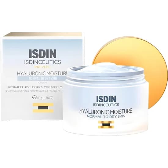 Creme Facial Hidratante Isdin Isdinceutics Hyaluronic Pele Normal A Seca - 50G