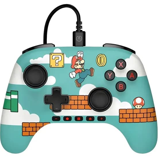 Controle Nintendo Switch 2 Power A c/Cabo Mario Time PWA-A-15351