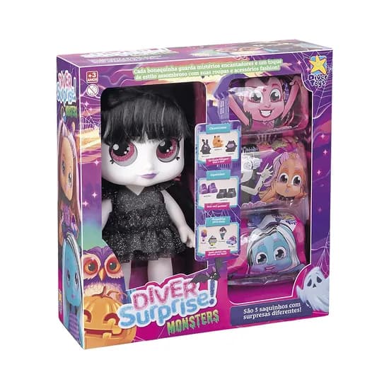 Muñeca Divertoys Diver Surprise Monsters Asombrosa 8293