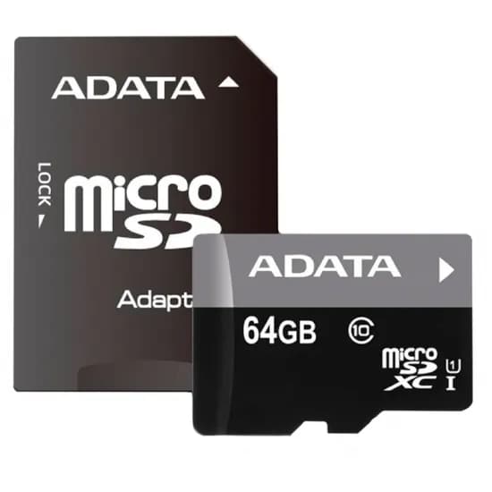 Cartao Microsd 64GB Adata Uhs-I Class 10 80MB/s AUSDX64GUICL10- RA1/FHD