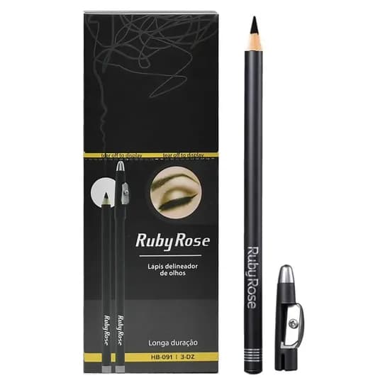 Lápis Delineador de Olhos Ruby Rose HB-091 - 36 Unidades