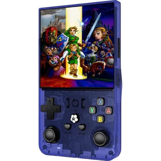 Mini Console Portátil R36 Max Retrô - Azul