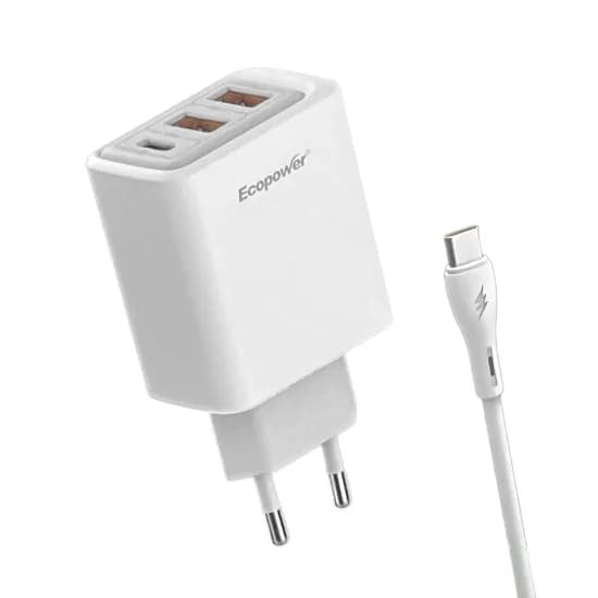 Cargador Ecopower EP-7043 - 10W - 3 Puertos