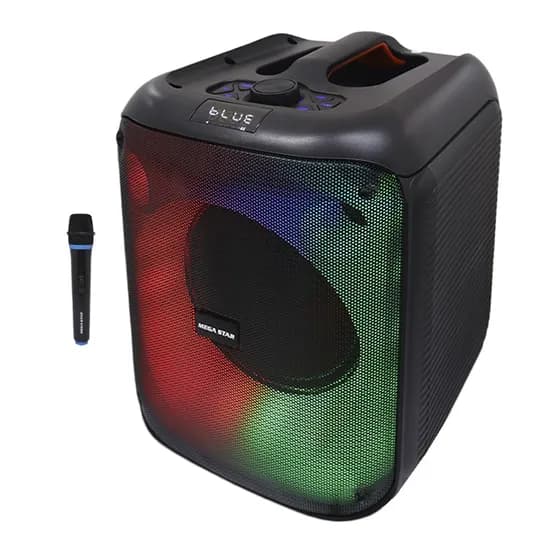 Speaker Megastar HYJ801BT 8" USB / BLT / Recarregavel