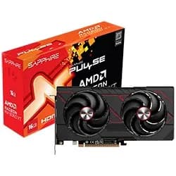Placa de Vídeo Sapphire Gaming Pulse Oc 16GB Radeon RX9060 XT GDDR6 - 11350-03-20G