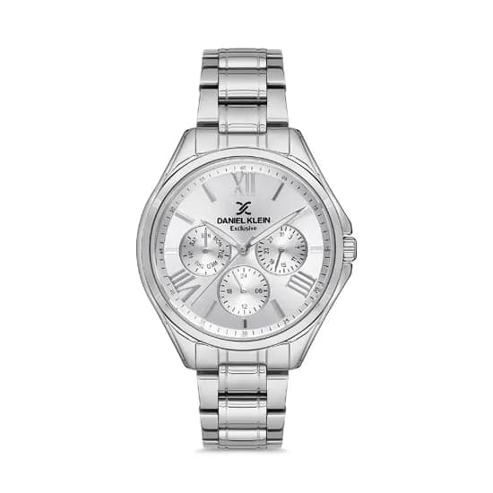Relógio Analógico Feminino Daniel Klein Exclusive DK.1.12523-1 - Prata