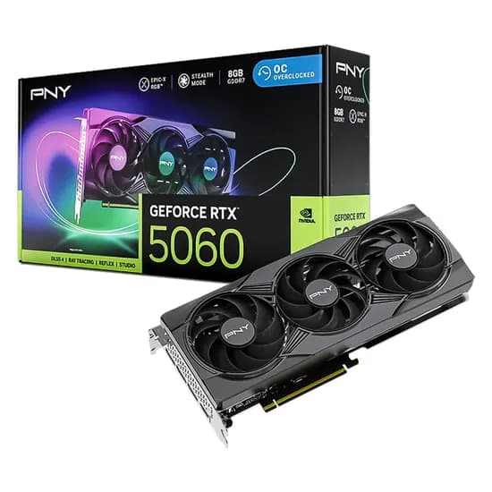 Placa de Vídeo PNY Epic-X RGB Oc Nvidia Geforce RTX-5060 8GB GDDR7 - VCG50608TFXXPB1-O