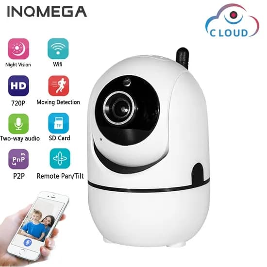 Camera 720 p/1080 P Nuvem IP Sem Fio Câmera de Vigilância Home Security Intelligent Auto Tracking D