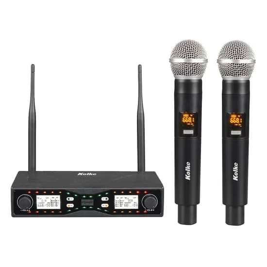 Microfone Kolke KPI-750 c/ 2 Microfones Sem Fio