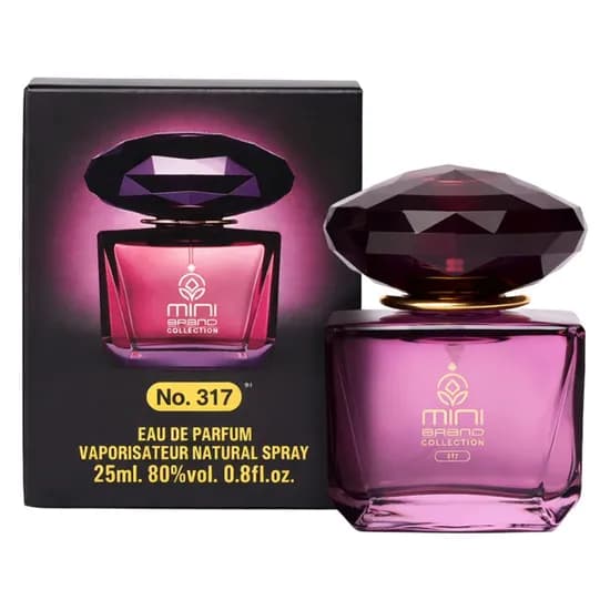 Perfume Mini Brand Collection No.317 Edp 25ML / Versace Crystal Noir