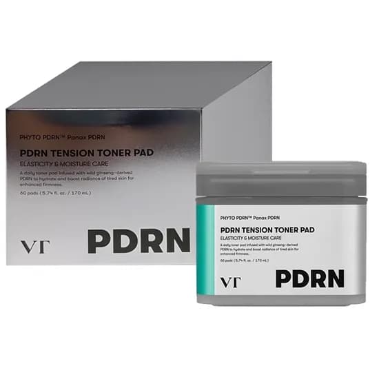 Almofadas Tônicas VT Cosmetics PDRN Tension Toner Pad de 60 Unidades
