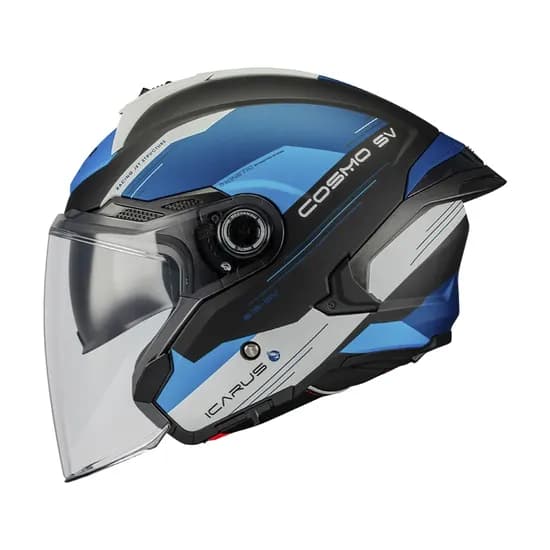Capacete MT Helmets Cosmo SV Icarus B7 - Aberto - Tamanho L - com Óculos Interno - Matt