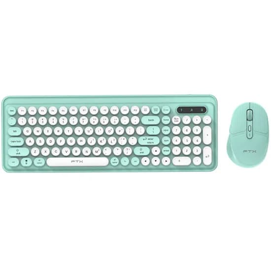 Kit Teclado + Mouse FTX FTXGK02 Sem Fio - Verde (Português)