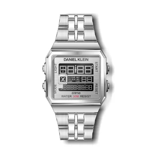 Relógio Digital Masculino Daniel Klein D:Time DK.1.12274-1 - Prata