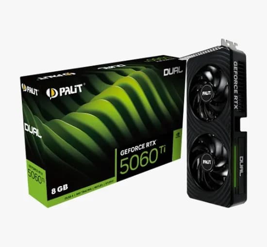 Placa de Video 8GB Exp. GF-RTX5060TI Palit Dual NE7506T019P