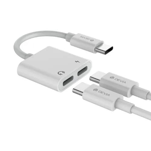 Adaptador USB C+C 3.5W Doble Entrada
