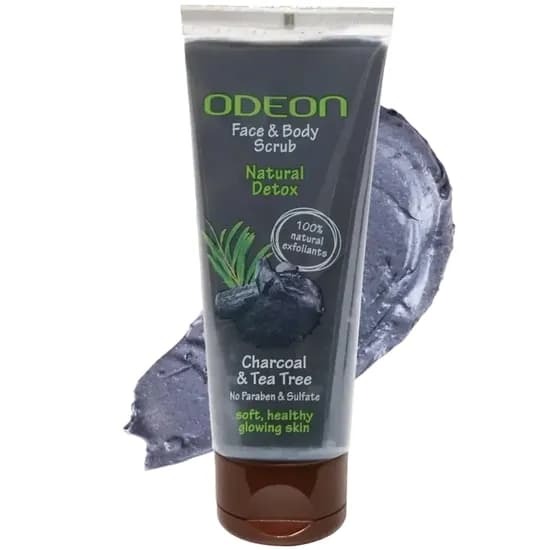 Esfoliante Odeon Natural Detox - Facial e Corporal - 100ML - Charcoal & Tea Tree