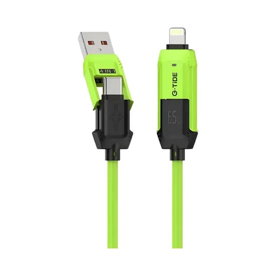 Cable G-Tide Vida Colorida PC155-3 4 En 1 1.5 Metros Verde