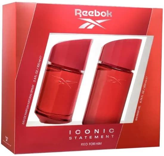 Kit Perfume Reebok Iconic Statement Red Edp 100ML+Shower Gel 200ML - Masculino