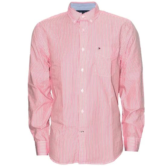 Camisa Tommy Hilfiger Masculino 08578A6502-670 XL Vermelho Listrado
