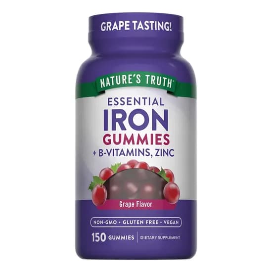 Natures Truth Essential Iron Gummies + B-Vitaminas,Zinc 150GUMMIES