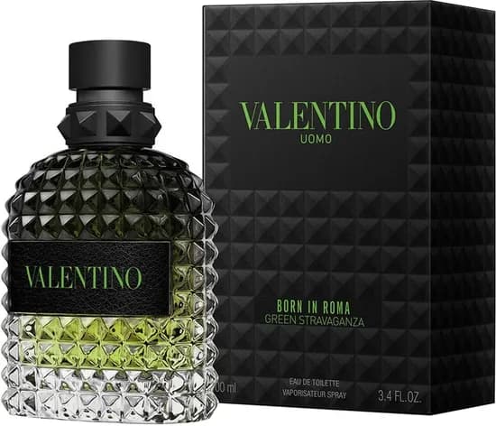 Perfume Valentino Uomo Born In Roma Green Stravaganza Edt 100ML - Masculino