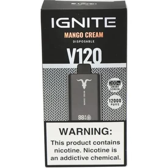 Pod Descartável Ignite V120 Black Sabor:Mango Cream