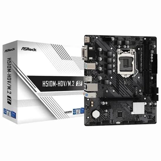 Placa-Mãe Asrock H510M-HDV/M.2 Se Intel LGA 1200 Micro-ATX