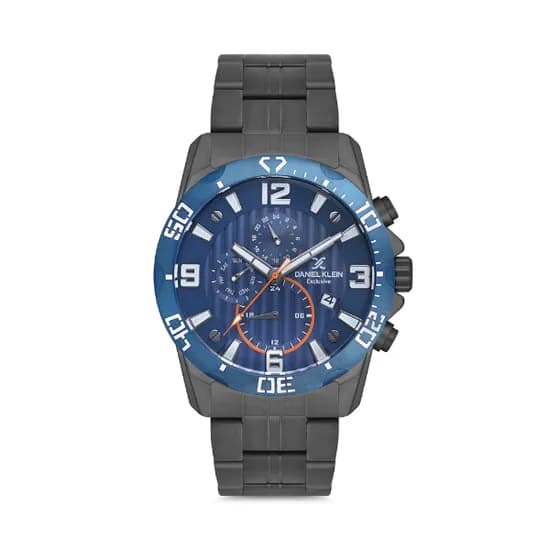 Relógio Analógico Masculino Daniel Klein Exclusive DK.1.12593-3 - Preto/Azul
