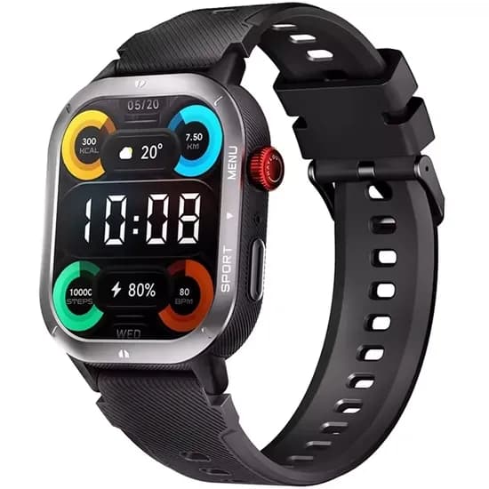 Relógio Haylou Iron Neo HF014 com Bluetooth - Preto (Anatel)