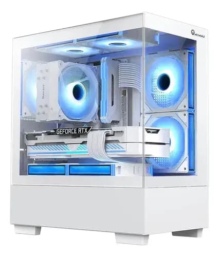 Gabinete K8502 3 Fan Micro ATX Blanco