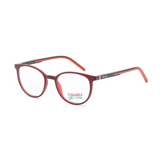 Armação para Óculos de Grau Visard MZ10-17 C.05A Tam. 48-19-140MM - Preto/Vermelho