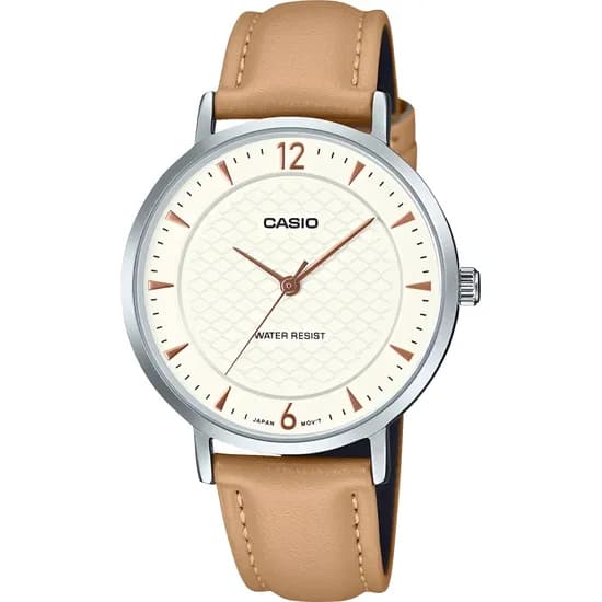Relógio Casio LTP-VT04L-7A1DF Analógico Feminino - Branco/Bege