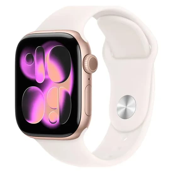 Apple Watch Series 11 MEU04LW/A Caixa Alumínio 42MM Ouro Rosa - Esportiva Blush Claro s/M