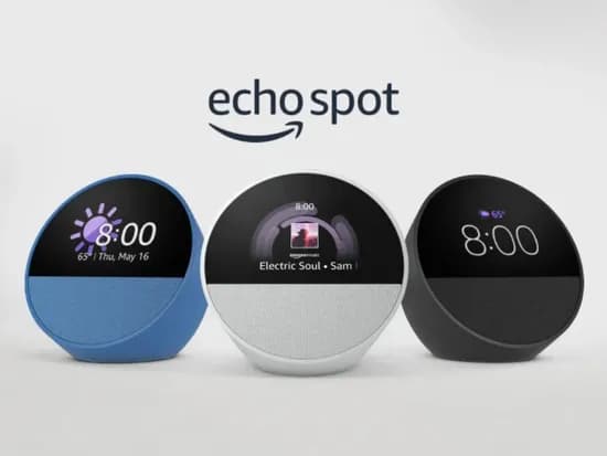 Caixa de Som Alexa Echo Spot BV84J9 Cor:Black