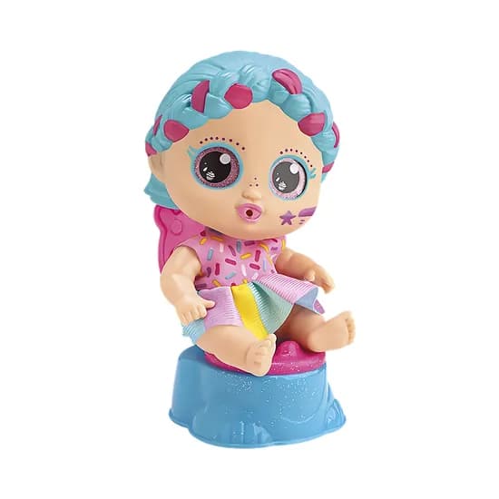 Muñeca Divertoys Little Dolls Glitter Hora Del Baño 8283