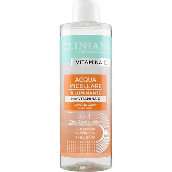 Água Micelar Clinians Illuminante Vitamina C 3 Em 1 - 400ML