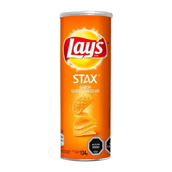 Batata Ftita Lays Stax Queijo Cheddar Tubo 134G