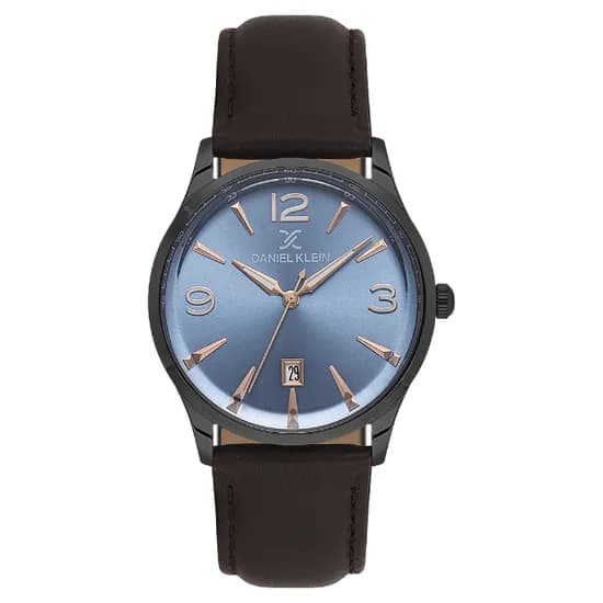 Relogio Analógico Masculino Daniel Klein DK.6.14034-4 Premium Gent / Pulseira de Couro - Marrom/Preto