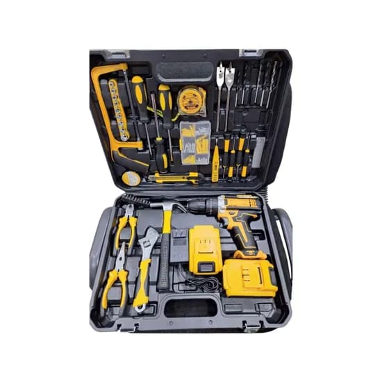 Furadeira 24V c/Impacto c/Kit