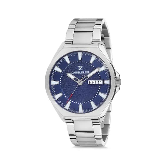 Relógio Analógico Masculino Daniel Klein Premium DK12139-3 - Prata e Azul